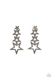 Superstar Crescendo - Black Post Earring