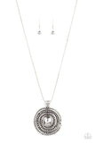 Solar Swirl - Silver Necklace