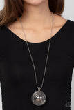 Solar Swirl - Silver Necklace