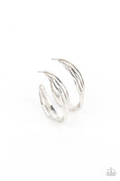 Curvy Charmer - Silver Hoop Earring