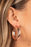 Curvy Charmer - Rose Gold Hoop Earring
