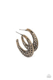 Wanderlust Wilderness - Brass Hoop Earring