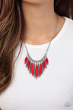 Bohemian Breeze - Red Necklace