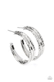 CONTOUR de Force - Silver Hoop Earring