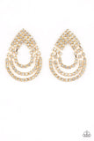 Take a POWER Stance - Gold Post Earring