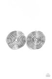 COIL Over - Silver Post Earring