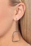 Trapezoidal Transcendence - Black Earring