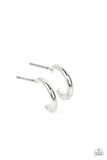 Skip the Small Talk - Silver Hoop Earring