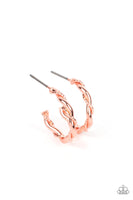 Irresistibly Intertwined - Copper Hoop Earring