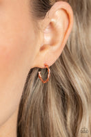 Irresistibly Intertwined - Copper Hoop Earring