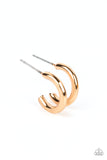 Small-Scale Shimmer - Gold Hoop Earring