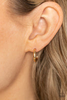 Small-Scale Shimmer - Gold Hoop Earring