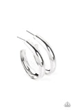 Champion Curves - Silver Hoop Earring