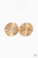 COIL Over - Gold Post Earring