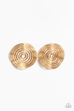 COIL Over - Gold Post Earring