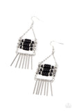 Tribal Tapestry - Black Earring