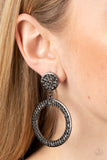 GLOW You Away - Black Post Earring