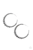 Show Off Your Curves - Black Hoop Earring