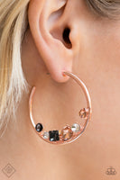 Attractive Allure - Rose Gold Hoop Earring