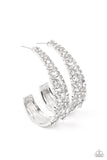 Cold as Ice - White Hoop Earring