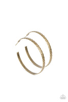 HOOP-De-Do - Brass Hoop Earring