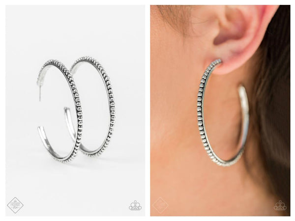 Totally On Trend - Silver Hoop Earring