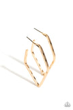 Winning Edge - Gold Hoop Earring