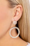 GLOW You Away - Gold Post Earring