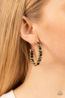 Industrial Incantation - Gold Hoop Earring