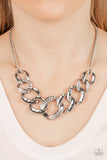 Bombshell Bling - White Necklace