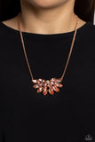 Frosted Florescence - Copper Necklace