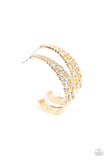 Cold as Ice - Gold Hoop Earring