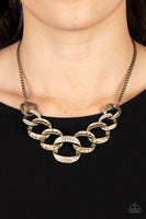 Bombshell Bling - Brass Necklace