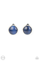 Cool Pools - Blue Clip-on Earring