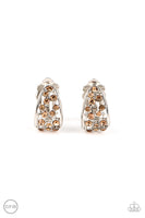 Extra Effervescent - Brown Clip-on Earring