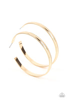 Monochromatic Magnetism - Gold Hoop Earring