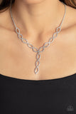Infinitely Icy - White Necklace