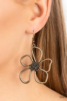 Wildflower Walkway - Brass Earring