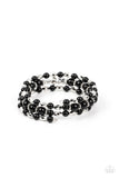 Colorfully Coiled - Black Bracelet