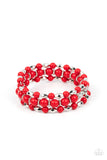 Colorfully Coiled - Red Bracelet