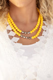 Summer Splash - Yellow Necklace