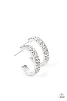 Positively Petite - White Hoop Earring