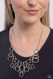Geometric Grit - Silver Necklace