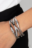 Line It Up - White Bracelet