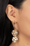 Sending Shock Waves - Gold Hoop Earring