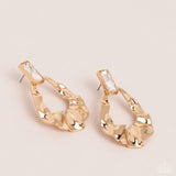 Metro Meltdown - Gold Post Earring
