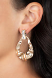 Metro Meltdown - Gold Post Earring