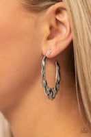 Make a Ripple - Silver Hoop Earring