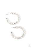 Yacht Royale - White Hoop Earring