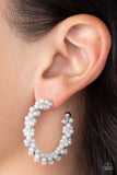 Yacht Royale - White Hoop Earring